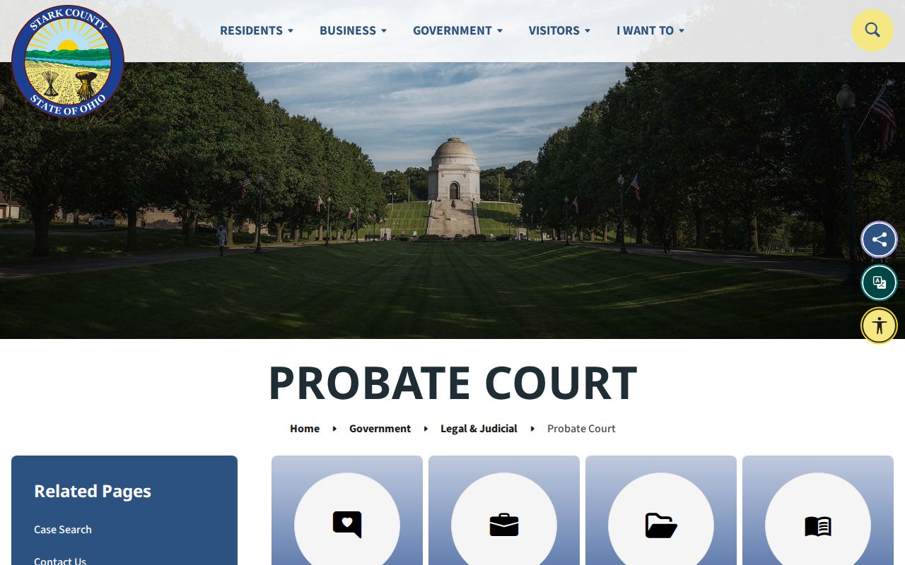 Jackson Township residents directory Stark County Probate Court search