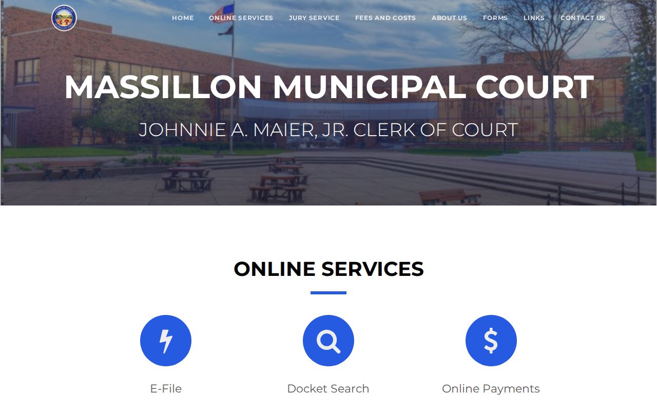 Jackson Township residents directory Massillon Municipal Court Clerk