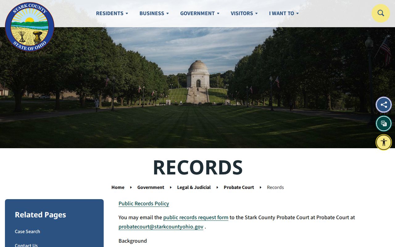 Jackson Township city directory probate historical records route
